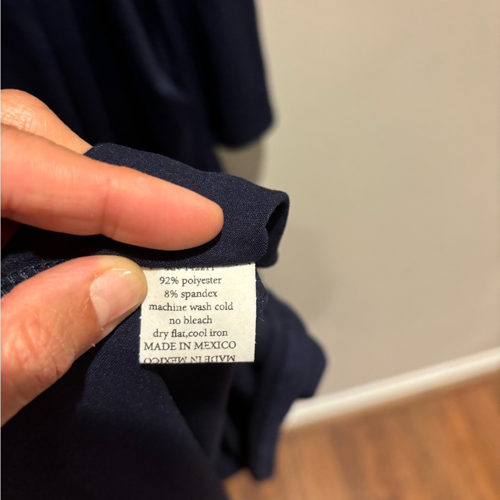 NWOT 24/7 Comfort Apparel Navy Dress - Picture 4 of 4